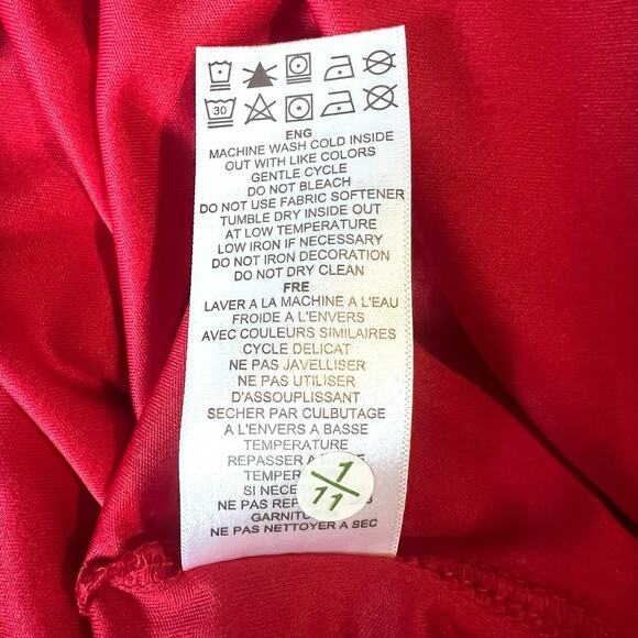 ESPN Red Long Sleeve Quarter Zip Logo Top NWT Men’s 2XL Lightweight Father’s Day - Picture 10 of 10